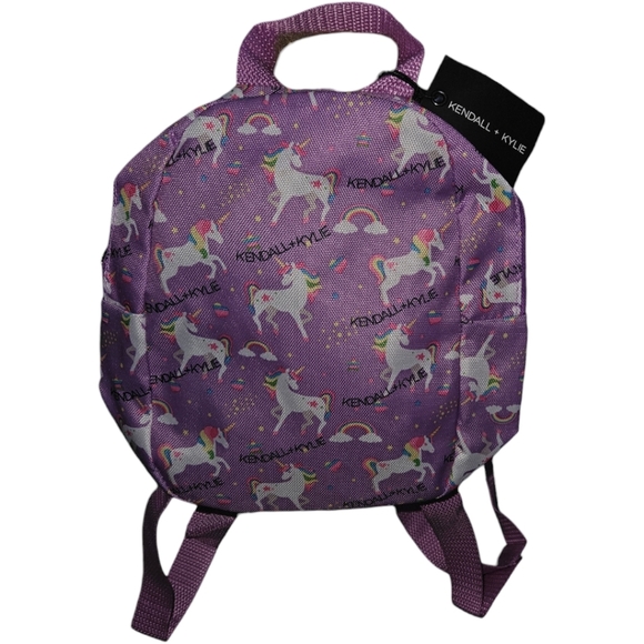 NWT Kendall & Kylie Unicorn Monogram Mini Backpack - Picture 1 of 2